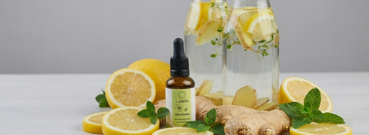 Detox-Rezept: Ingwer-Zitronen-Wasser mit Kurkuma