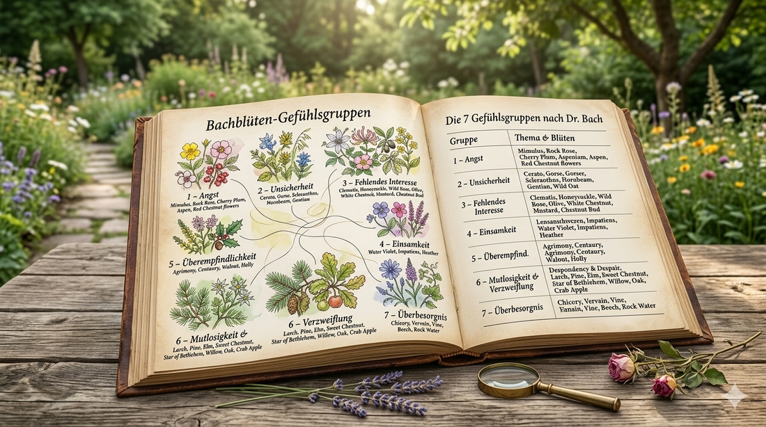 Die 7 Gefühlsgruppen nach Dr. Bach – Verstehen Sie Ihre Emotionen